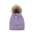 thumbnail image 1 of Wool Knit Hat Winter Hat Ladies Warm Soft Lancy Knit Hat Ski Cab Bears Winter Hat for Men Three Hat Funky Winter Hats for Men Women Trapper Hat Ear Cover Hat Womens Trapper Hat Adult Snow Hat Winter, 1 of 2