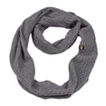 thumbnail image 1 of Wool Knit Infinity Scarf - Made in the USA - Super Soft Merino Wool - Grey, 1 of 1