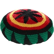 Wool Knit Rasta Hat Reggae Jamaican Cap Colorful Slinky Visor Beanie Hat Crochet Slouchy Baggy Cap for Men Women