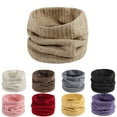 thumbnail image 1 of Wool Knitted Neck Scarf for Men Women Winter Warm Thick Wrap Shawl, 1 of 4