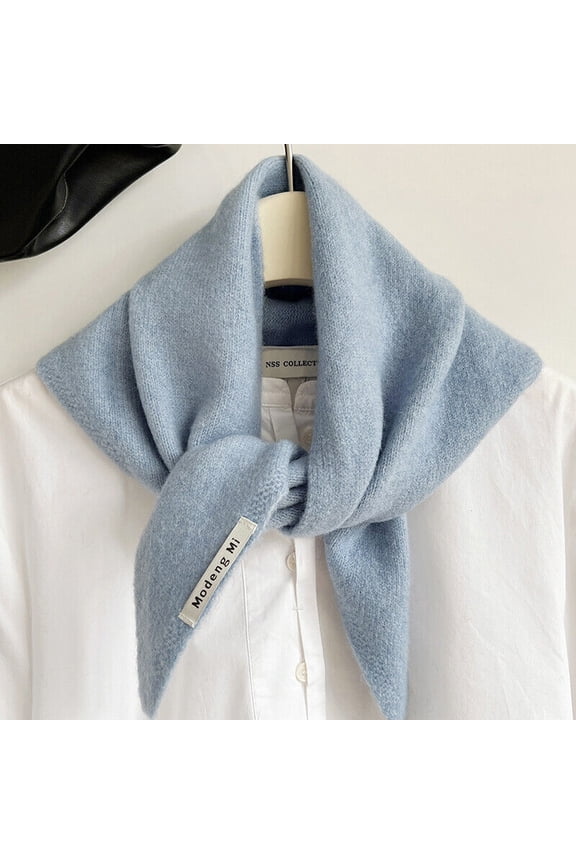 Wool Knitted Triangular Scarf Warm Warm Shawl New Triangle Knit Scarves Winter