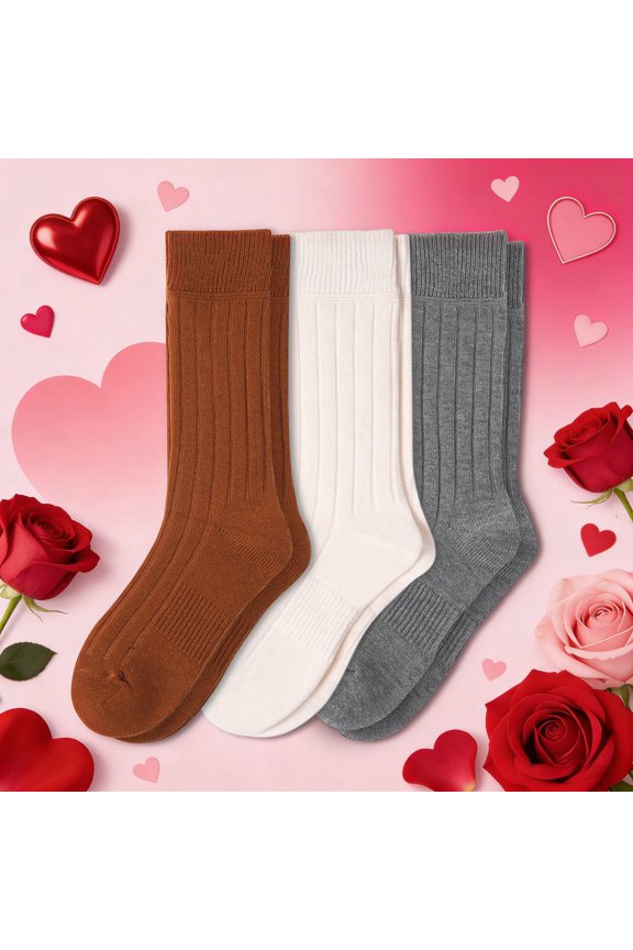 FREEYOKA Cozy Thermal Socks for Women Merino Wool Crew Boots Socks Perfect Christmas Stocking Stuffers Gifts for Mom, 3-Pair