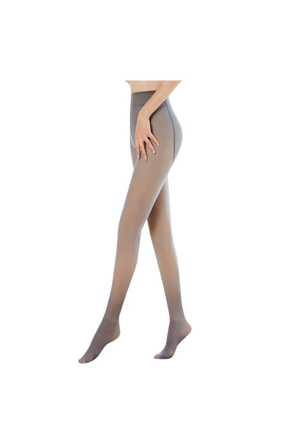 Wool Lined Warm Thermal Tights for Women, Semi Sheer Flawless Smooth Leg Pantyhose, High Stretch Slim Fit Elastic Hosiery for Winter Commute Indoor and Daily Outfit Matching