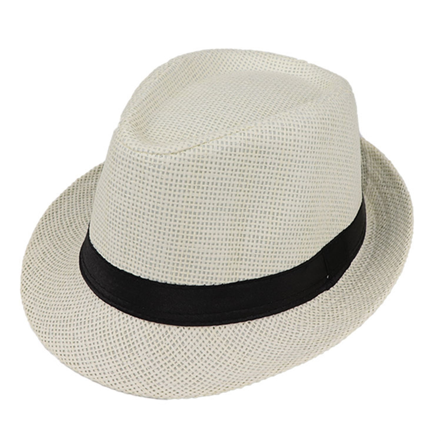 Wool Panama Hat Straw Fedora Hat Trilby Hat for Men 