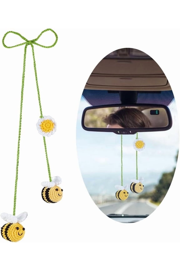 Wool Pendant Decoration Bees & Flower Gold 800~1600mm