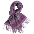 thumbnail image 1 of Wool Plaid Scarf for Women & Men – Lightweight & Warm, Soft Breathable Checkered Scarf, 1 of 5