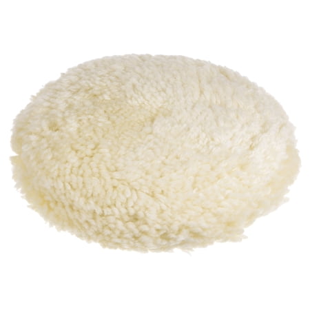 Wool Polishing Pads 6 inch Wool Buffing Pad with Hook and Loop Back