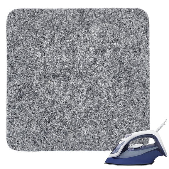 Wool Pressing Mat Felt Ironing Pad for Ironing Sewing Cutting on Ironing Board Tabletop Dryer Countertop Square Gray 154x152x13mm