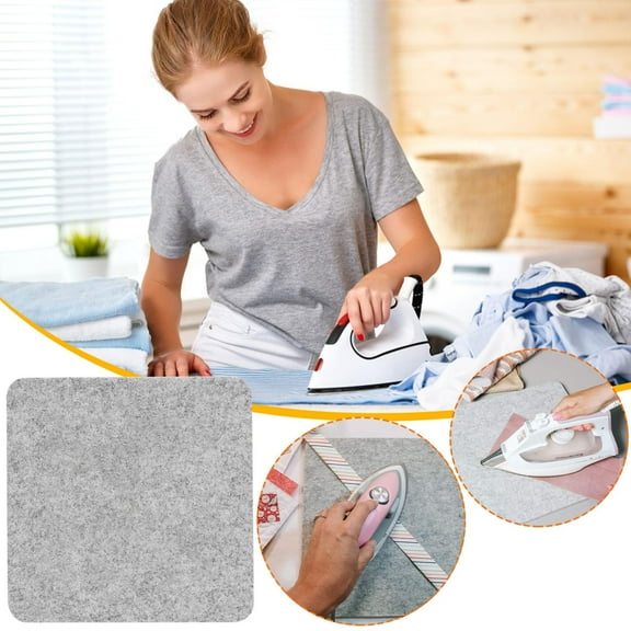 Wool Pressing Mat,Ironing Mat,Wool Ironing Mat,Wool Pressing Mat for Quilting,Ironing Clothes Ironing Mat Tools for Quilter,Sewing,Quilting Supplies(Gray 13*14in)from QiwagFerng
