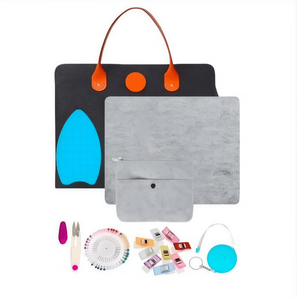 Wool Pressing Mat for Quilting, Portable 17''x13.5'' Heat Resistant Ironing Mat Board with Silicon Iron Rest Pad, Tabletop Sewing & Cutting Supplies