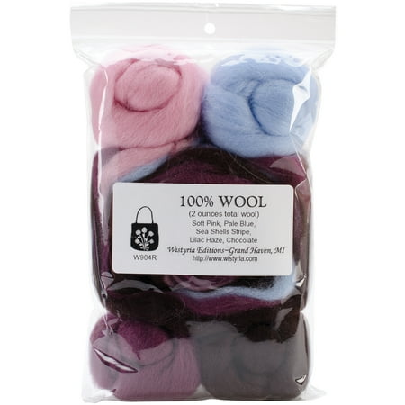Wool Roving 12" 1.25oz-Sea Shell, Pk 1, Wistyria Editions