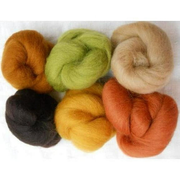 Wool Roving Earth Tones
