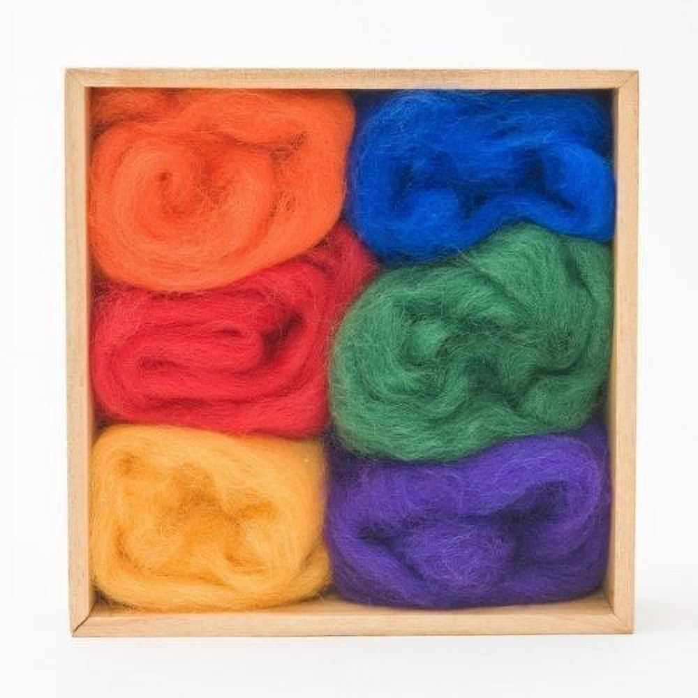 Wool Roving Rainbow Colors - Walmart.com