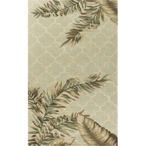 Wool Sage Area Rug - Sage - 5 ft. 3 in. x 8 ft. 3 in.
