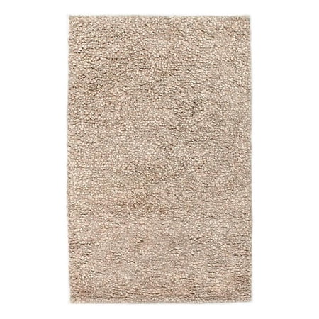 Wool Shaggy Hand-Knotted New Zealand Wool Beige 10'x14' Area Rug