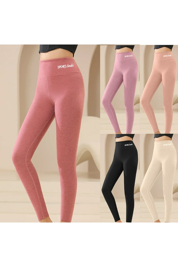 Wool Silk Blend High Waisted Thermal Pants Slim Fit Seamless Trousers Winter Warm Bottoms for Women Casual Office Wear Cold Weather Essentials | CSEONE,Purple L