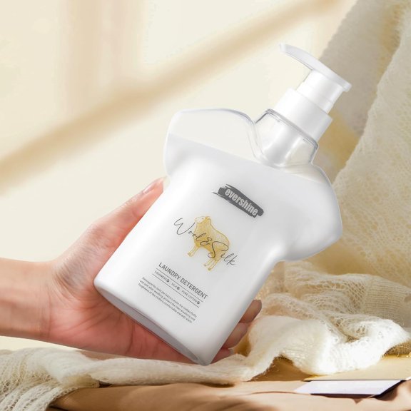 Wool & Silk Laundry Detergent Delicate Laundry Detergent Double Concentrated, Botanical Formula Safe for Wool, Cashmere, Silk, Sheepskin Mild and Enzyme Free Gentle Hand & Machine Wash  18.6 Fl Oz