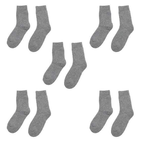 Wool Socks Super Thick Thermal Hiking Winter Warm Boot Heavy Soft Cozy Socks for Cold Weather,light gray,light gray,G45931
