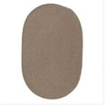 thumbnail image 1 of Wool Solids  Wool Solids - Mocha 6 ft. x 9 ft. Rug - Oval Shape - Hand Guided Construction - Reversible, 1 of 1