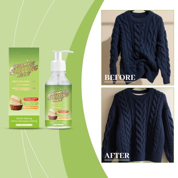 Wool Sweater Shrinkage Repair Solution, Sweater Shrinkage Reducing Agent-sweater Repair And Care Liquid-sweater Fluffiness Care Agent, Fluffing Agent, Helps Restore Shape and Softness, 100ml