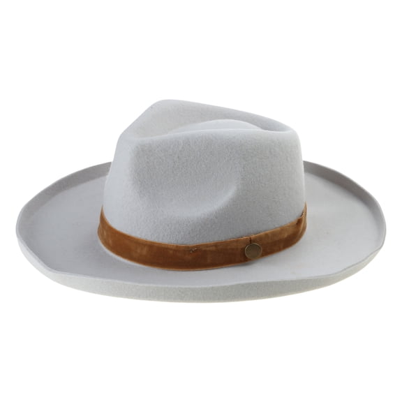 Wool Top Hat Old-fashioned Fedoras Hat Gift for Boyfriend Hat Wide Brimmed for Travel for Outdoor Gatherings