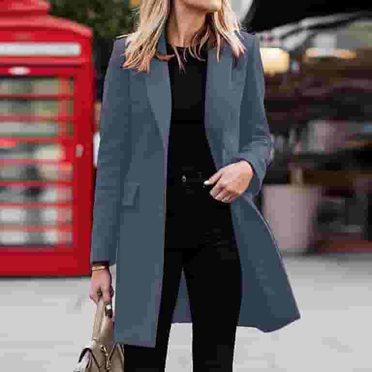 Women's large size solid color plus trench coat Women's large size solid color plus trench coat