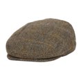 thumbnail image 1 of Wool Tweed Men's Plaid Herringbone Newsboy Ivy Cap Gatsby Golf Flat Hat, 1 of 17