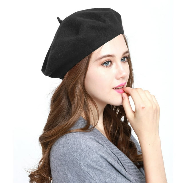 Wool Warm French Art Basque Beret Tam Beanie Hat Cap