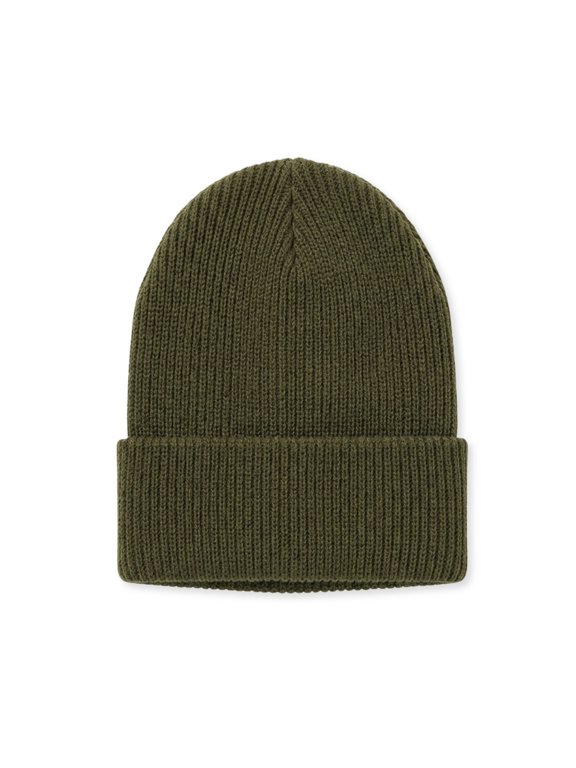 Wool Watch Cap Beanie, 100% Wool, Military Style, Made in USA, One Size, Olive Drab, Single