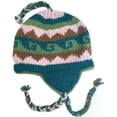 thumbnail image 1 of Wool Winter Chullo Beanie Fleece Lined Toque Cap Ear Flaps Nepal Sherpa Hat, 1 of 1