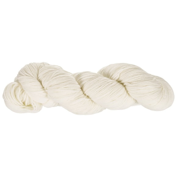 Wool Yarn, 4-Ply Roving Yarn, 100 Grams, 295 Yard (White)