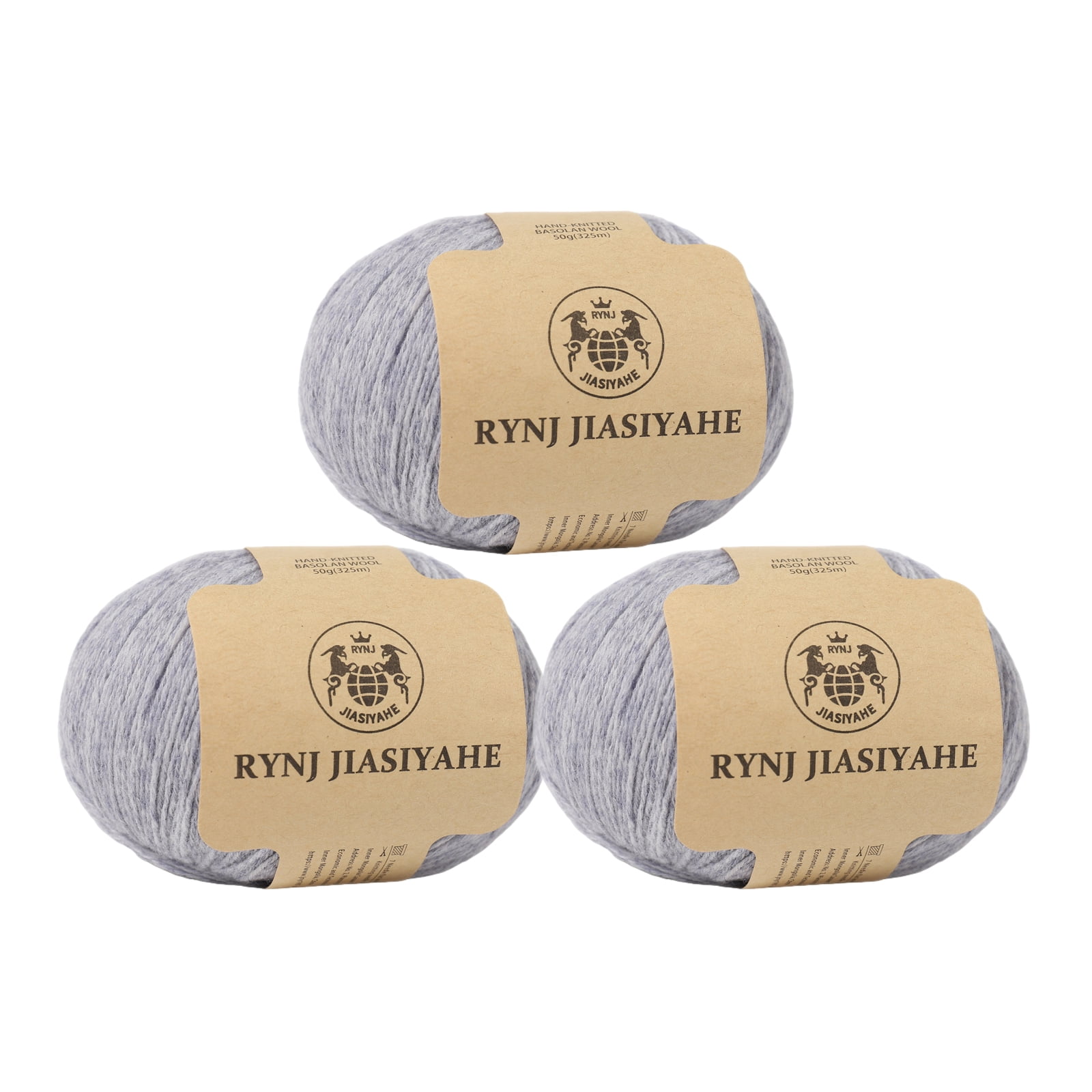 Wool Yarn - Soft 4-ply(1.5mm) Worsted Yarn for Crocheting and Knitting - 1.76oz/50g Anti-Pilling Wool Yarn with 16 Colors, Home Necessity for DIY Crafts
