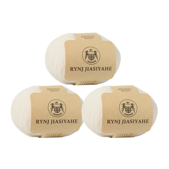 Wool Yarn - Soft 4-ply(1.5mm) Worsted Yarn for Crocheting and Knitting - 1.76oz/50g Anti-Pilling Wool Yarn with 16 Colors, Home Necessity for DIY Crafts