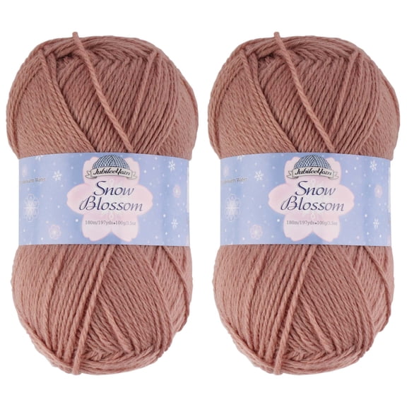 JubileeYarn Snow Blossom Yarn - DK Superwash Wool - Espresso Martini - 2 Skeins