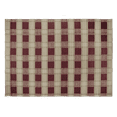 thumbnail image 1 of Wool and Cotton Plaid Rectangle Area Rugs Reds and Tans, 1 of 4