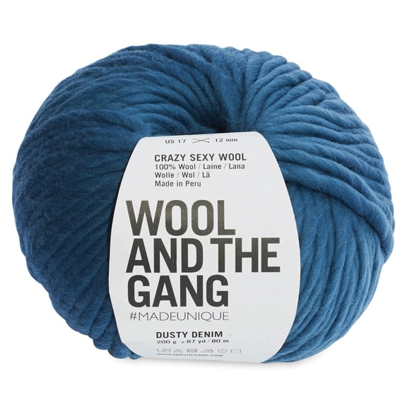 Wool and the Gang Crazy Sexy Wool Yarn - Dusty Denim