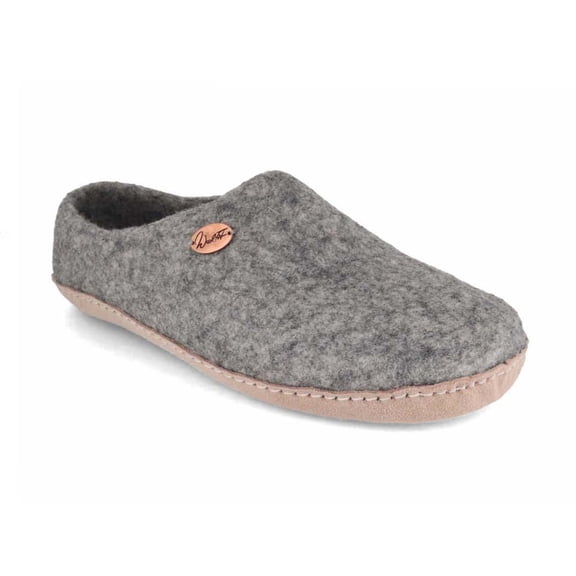 WoolFit Felt Slippers | Footprint, stone gray