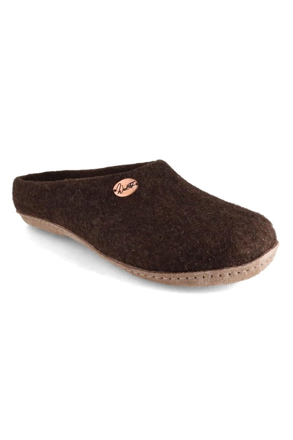 &reg; handmade Felt Slippers | Classic, brown