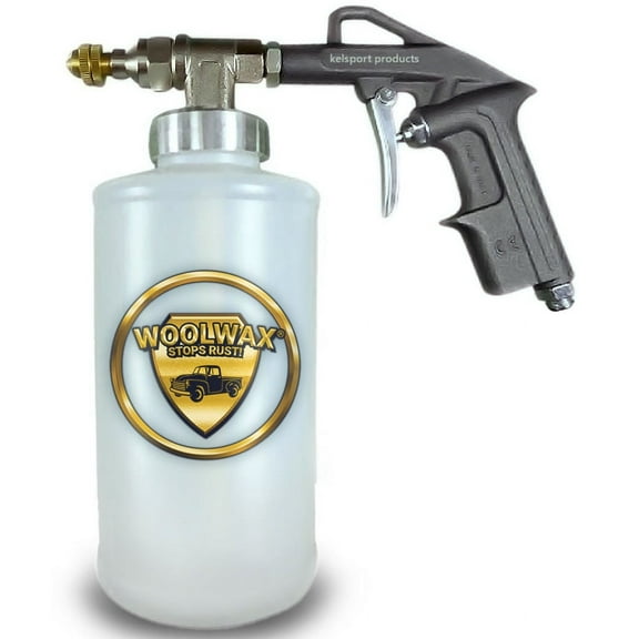 Woolax Stops Rust Pro Undercoating Automotive Spray Gun with Extension Wands & Quart Bottles