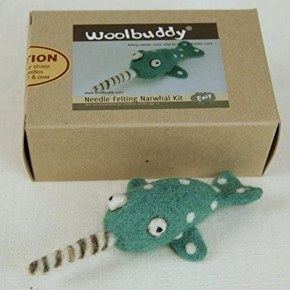 Woolbuddy Needle Felting Kit - Narwhal Kit