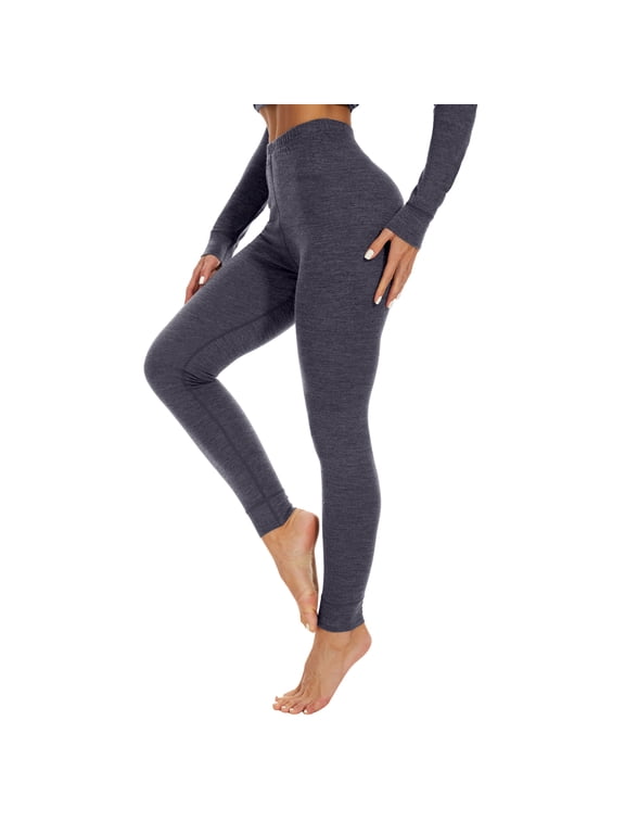 Women's 100% Merino Wool Base Layer Pants,Thermal Bottom Underwear Leggings for Skiing, Hiking and Cold Weather