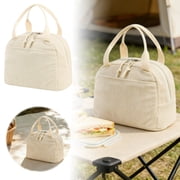 Woolen Fabric Hand Held Lunch Large Capacity Suitable For Travel Business Trips Picnics Ice Packs Work Insulation