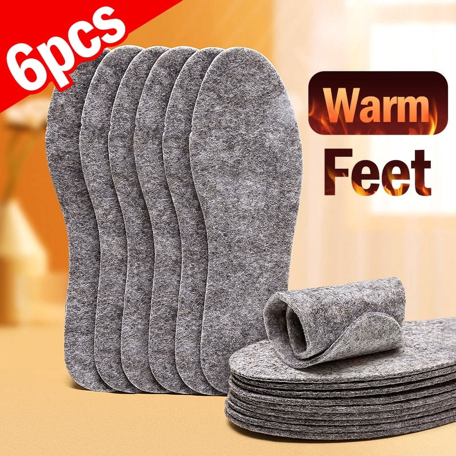 Woolen Felt Insole for Winter Warmth Men's and Women's Cold and Odor ...