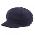 thumbnail image 1 of Woolen Octagonal Hat Women Adjustable Soft Woolen Painter Hat Autumn Winter for Outdoor Daily Life Woolen Hat, 1 of 6