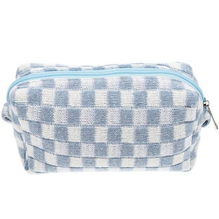 Buy WIRIBEY Makeup Bag, Checkered Makeup Bag, Portable Makeup Bag with  Adjustable Partition, Cosmetic Bags for Women Toiletry Travel Organizer  Portable Make Up Bags for Christmas Birthday Gifts