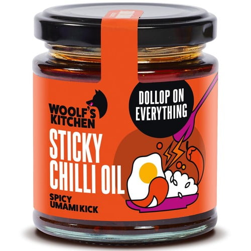 Woolf's Kitchen Sticky Chilli Oil 190ml, British Import (Pack of 2)