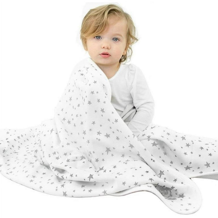 Woolino Baby Blanket 4 Season Stroller or Receiving Blanket Merino Wool 40 x 31.5