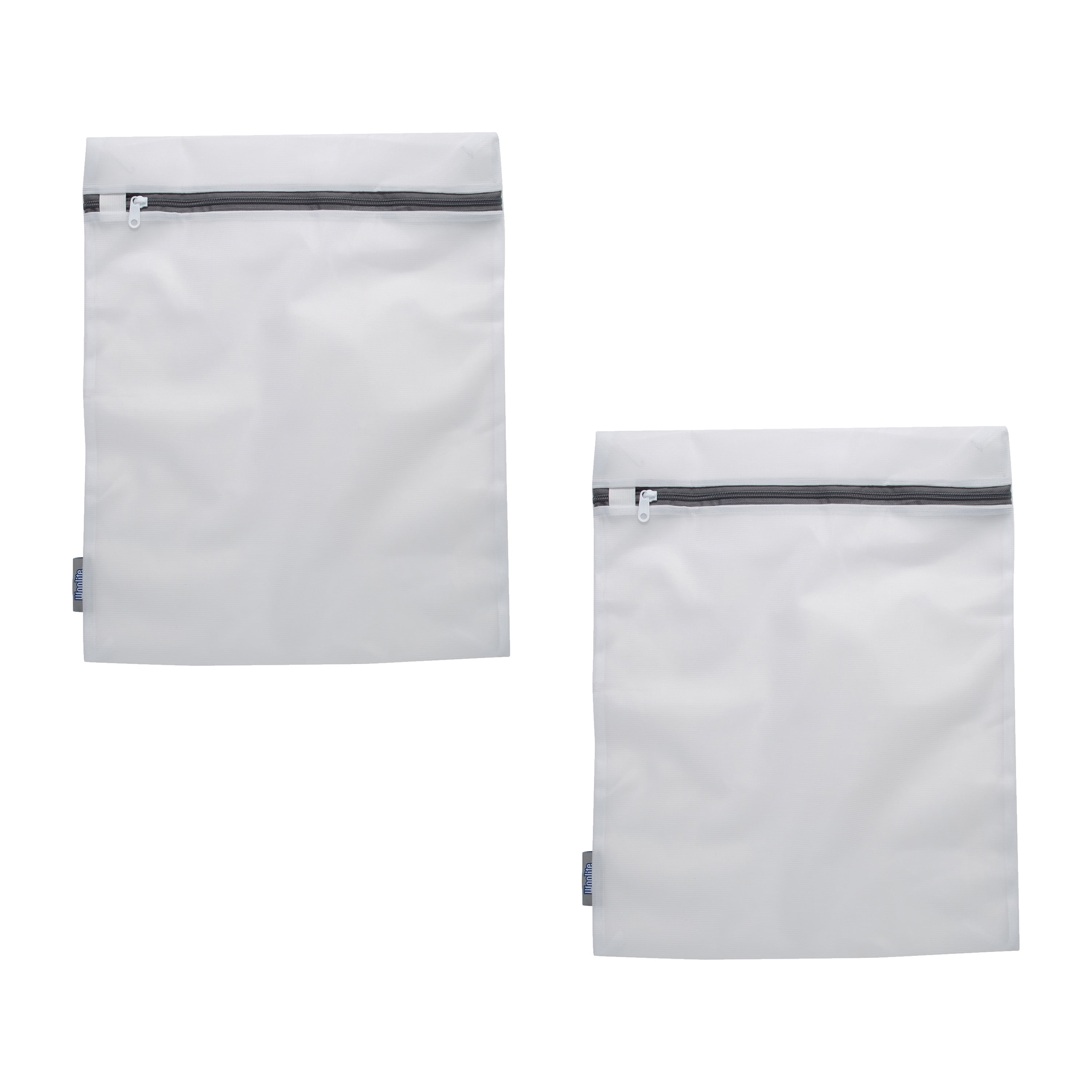 Large White Mesh Laundry Wash Bags with Zipper Closure