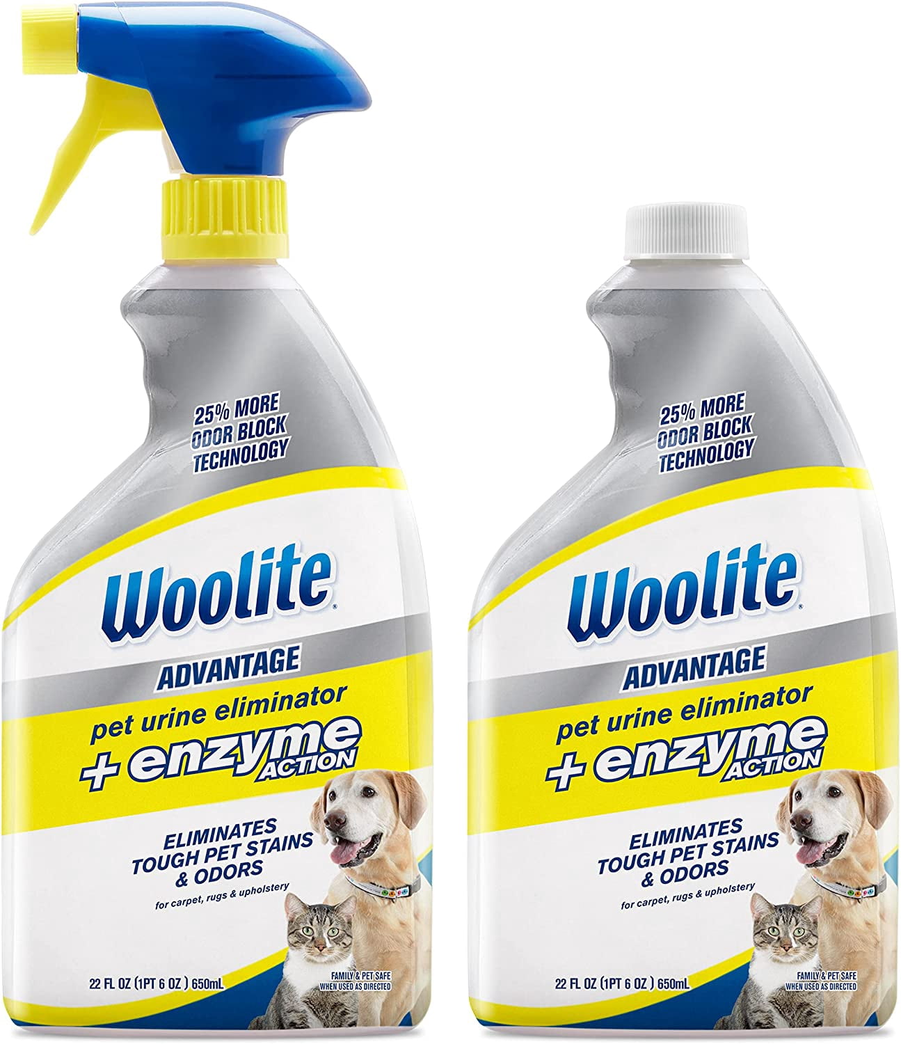 Woolite Advantage Pet Urine Eliminator, 44 Fl Oz, Pack of 2