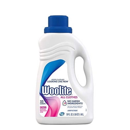 Woolite All Clothes Liquid Laundry Detergent 33 Loads, 50 oz, 2 Pack